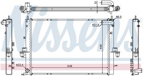 Nissens 64308A - RADIADOR MG ZT(01-)1.8 I 16V