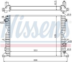 Nissens 64311A - RADIADOR LAND ROVER DEFENDER(LD)(98
