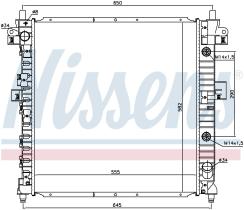 Nissens 64316 - RADIADOR SSANG YONG ACTYON(05-)2.0