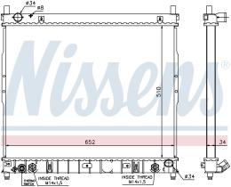 Nissens 64318 - RADIADOR SSANG YONG REXTON (02-) 2.