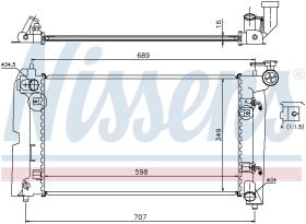 Nissens 646321 - RADIADOR PONTIAC VIBE I(02-)1.8 I 1