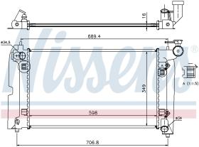 Nissens 64648A - RADIADOR TOYOTA AVENSIS(T25#)(03-)1