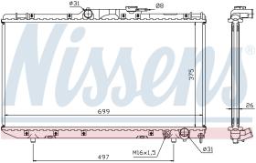 Nissens 64664A - RADIADOR TOYOTA CARINA E(T19#)(92-)