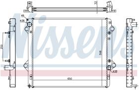 Nissens 646804 - RADIADOR TOYOTA LAND CRUISER PRADO