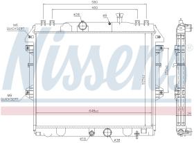 Nissens 646807 - RADIADOR TOYOTA HI-LUX VII(AN10.AN2