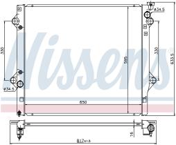 Nissens 646822 - RADIADOR TOYOTA LAND CRUISER PRADO