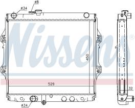 Nissens 64683A - RADIADOR TOYOTA HI-LUX VI(N140.N150