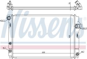 Nissens 646873 - RADIADOR TOYOTA YARIS/ECHO III(#P13