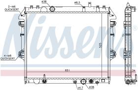 Nissens 646897 - RADIADOR TOYOTA HI-LUX VII(AN10.AN2