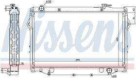 Nissens 646898 - RADIADOR TOYOTA LAND CRUISER  J80(9