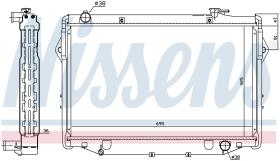 Nissens 646898 - RADIADOR TOYOTA LAND CRUISER  J80(9