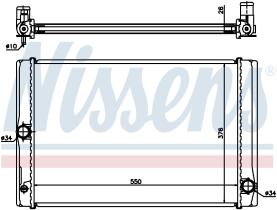 Nissens 64691 - RADIADOR TOYOTA AURIS(E15#)(07-)1.4