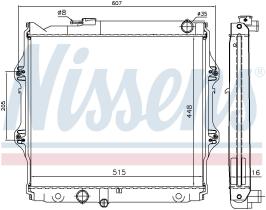 Nissens 646914 - RADIADOR TOYOTA HI-LUX VI(N140.N150