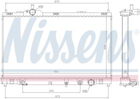 Nissens 646946 - RADIADOR LEXUS GS III(GRS190.URS190