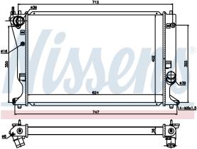 Nissens 64695 - RADIADOR TOYOTA AVENSIS(T25#)(03-)2