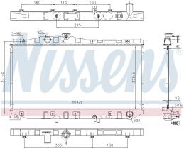 Nissens 64713 - RADIADOR TOYOTA CAMRY(V2#)(86-)1.8