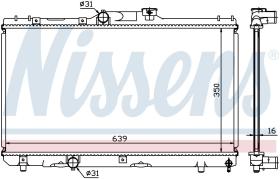 Nissens 64786A - RADIADOR TOYOTA COROLLA(E10#)(92-)1