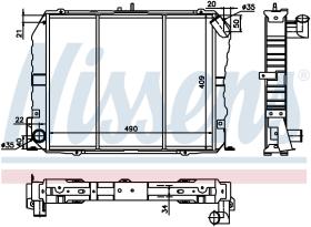  64737 - RADIADOR TOYOTA HI-ACE (89-)2.8 D