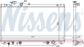 Nissens 64765 - RADIADOR TOYOTA SUPRA II(JZA80)(93-