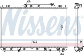 Nissens 647681 - RADIADOR TOYOTA CAMRY(XV1#)(91-)2.2