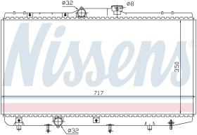 Nissens 648321 - RADIADOR TOYOTA COROLLA(E10#)(92-)1