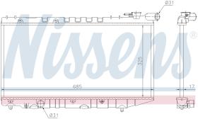 Nissens 64835 - RADIADOR GEO PRIZM(87-)1.6 I 16V