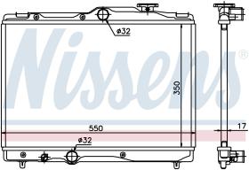 Nissens 64839 - RADIADOR TOYOTA COROLLA(E10#)(92-)1