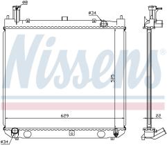  64858A - RADIADOR TOYOTA HI-ACE (95-)2.4 D