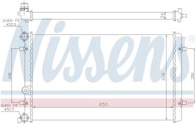 Nissens 65011 - RADIADOR SEAT LEON(1M1)(99-)2.8 I