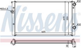 Nissens 652461 - RADIADOR VOLKSWAGEN VENTO(1H2)(91-)