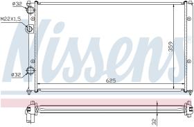 Nissens 652551 - RADIADOR SEAT CORDOBA(6K)(93-)1.8 I