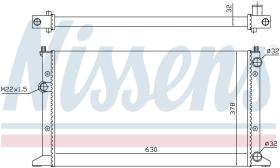 Nissens 65266 - RADIADOR VOLKSWAGEN GOLF CABRIOLET(