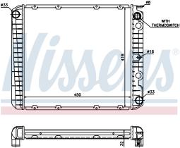 Nissens 65525A - RADIADOR VOLVO 940(944.945)(90-)2.3