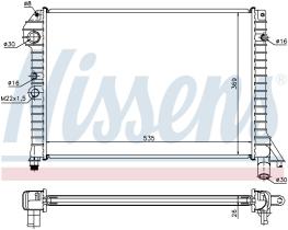 Nissens 65517 - RADIADOR VOLVO 440(445)(88-)1.6 I