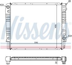 Nissens 65550A - RADIADOR VOLVO V90(96-)2.4 I 24V