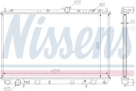 Nissens 65559A - RADIADOR VOLVO V40(VW)(95-)1.6 I 16