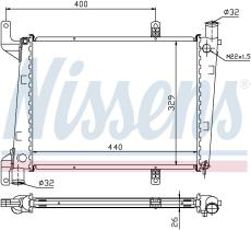 Nissens 65561A - RADIADOR VOLVO V40(VW)(95-)1.9 TDI