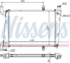 Nissens 65561A - RADIADOR VOLVO V40(VW)(95-)1.9 TDI