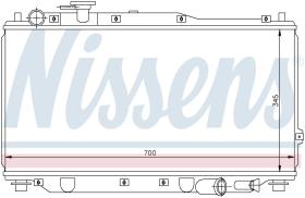 Nissens 66604 - RADIADOR KIA SHUMA(98-)1.8 I 16V