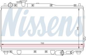 Nissens 66604 - RADIADOR KIA SHUMA(98-)1.8 I 16V