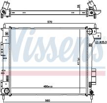Nissens 666204 - RADIADOR KIA SOUL II(PS)(13-)1.6 CR