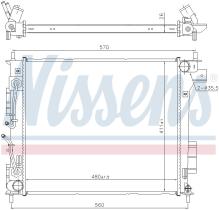 Nissens 666205 - RADIADOR KIA SOUL II(PS)(13-)1.6 CR