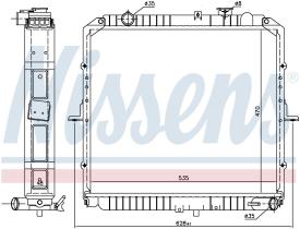Nissens 66622 - RADIADOR KIA K-SERIE(01-)2.5 TCI