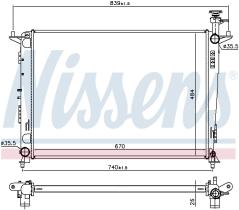 Nissens 666231 - RADIADOR KIA SORENTO III(UM)(14-)3.