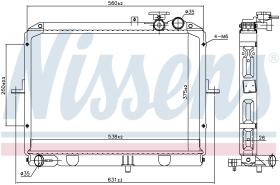  66645 - RADIADOR KIA PREGIO(97-)2.7 D