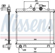 Nissens 66654 - RADIADOR KIA PICANTO(BA)(04-)1.1