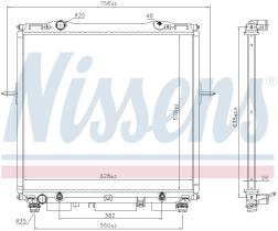 Nissens 66659 - RADIADOR KIA SORENTO I(BL)(02-)3.5