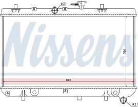 Nissens 66665 - RADIADOR KIA RIO I(DC)(00-)1.5 I 16