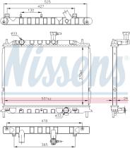 Nissens 66666 - RADIADOR KIA RIO II(JB)(05-)1.5 CRD