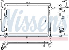 Nissens 66676 - RADIADOR KIA CEE'D(ED)(07-)2.0 I 16